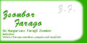 zsombor farago business card
