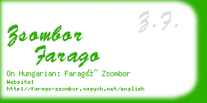 zsombor farago business card